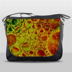 Oil Drop Water Oil Abstract Oily Messenger Bag by Salmanaz77