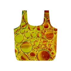 Oil Drop Water Oil Abstract Oily Full Print Recycle Bag (s) by Salmanaz77