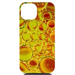 Oil Drop Water Oil Abstract Oily Iphone 14 Black Uv Print Case by Salmanaz77