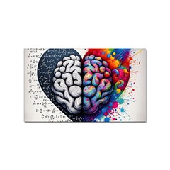 Brain Heart Math Sticker Rectangular (10 Pack) by Salmanaz77