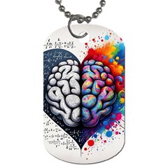 Brain Heart Math Dog Tag (two Sides)