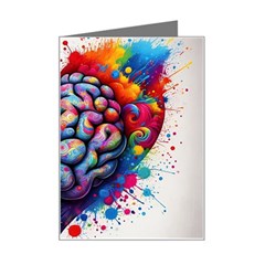 Brain Heart Math Mini Greeting Card