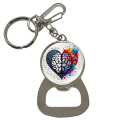 Brain Heart Math Bottle Opener Key Chain