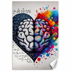 Brain Heart Math Canvas 24  X 36 