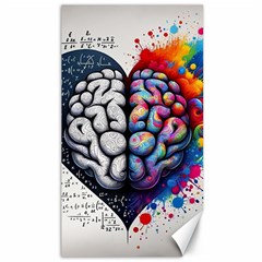 Brain Heart Math Canvas 40  X 72 