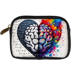 Brain Heart Math Digital Camera Leather Case