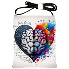 Brain Heart Math Shoulder Sling Bag