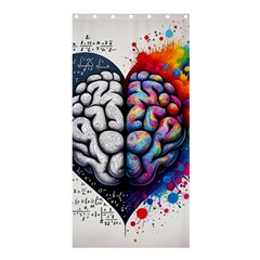 Brain Heart Math Shower Curtain 36  X 72  (stall) 