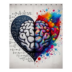 Brain Heart Math Shower Curtain 60  X 72  (medium) 