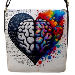 Brain Heart Math Flap Closure Messenger Bag (s)