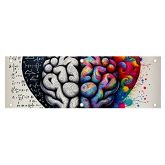 Brain Heart Math Banner And Sign 6  X 2  by Salmanaz77