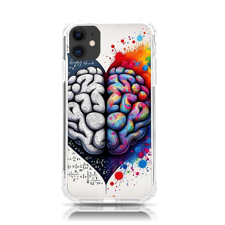 Brain Heart Math iPhone 11 TPU UV Print Case