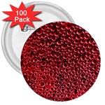 Drops Water Drops Trypophobia 3  Buttons (100 pack)  Front