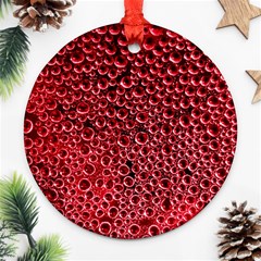 Drops Water Drops Trypophobia Round Ornament (two Sides)