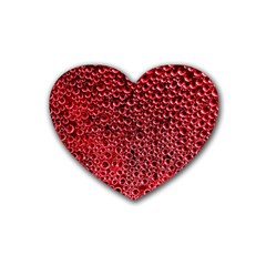 Drops Water Drops Trypophobia Rubber Heart Coaster (4 Pack) by Salmanaz77