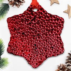 Drops Water Drops Trypophobia Snowflake Ornament (two Sides)