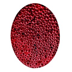 Drops Water Drops Trypophobia Oval Glass Fridge Magnet (4 Pack)