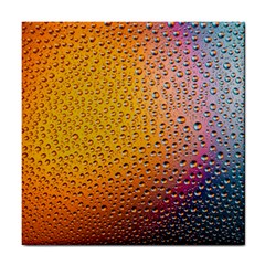 Rain Water Raindrops Droplets Tile Coaster