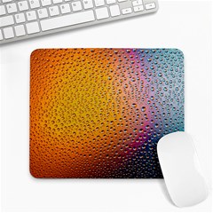 Rain Water Raindrops Droplets Large Mousepad by Salmanaz77