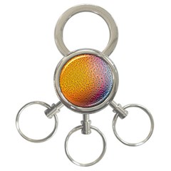 Rain Water Raindrops Droplets 3-ring Key Chain