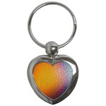 Rain Water Raindrops Droplets Key Chain (Heart) Front