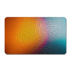 Rain Water Raindrops Droplets Magnet (rectangular)