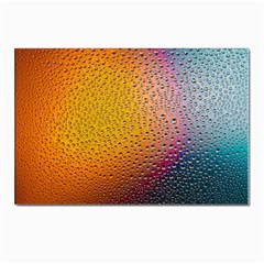 Rain Water Raindrops Droplets Postcard 4 x 6  (pkg Of 10) by Salmanaz77