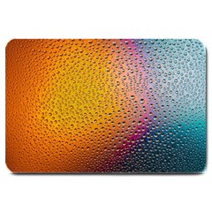 Rain Water Raindrops Droplets Large Doormat