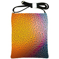 Rain Water Raindrops Droplets Shoulder Sling Bag by Salmanaz77