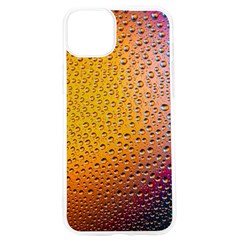 Rain Water Raindrops Droplets Iphone 15 Pro Tpu Uv Print Case