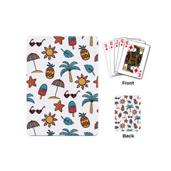 Summer Pineapple Fruit Tropical Playing Cards Single Design (mini)