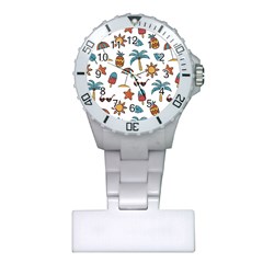 Summer Pineapple Fruit Tropical Plastic Nurses Watch by Grandong