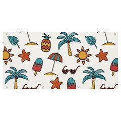 Summer Pineapple Fruit Tropical Banner And Sign 8  X 4 