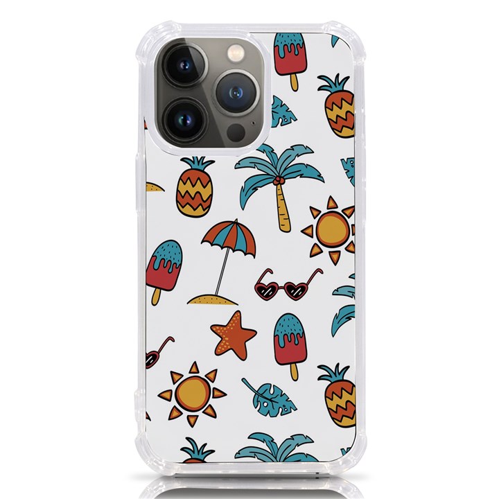 Summer Pineapple Fruit Tropical iPhone 13 Pro TPU UV Print Case