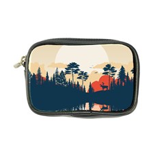 Summer Lake Forest Sunset Deer Water Coin Purse by Grandong