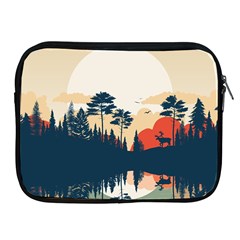 Summer Lake Forest Sunset Deer Water Apple Ipad 2/3/4 Zipper Cases by Grandong