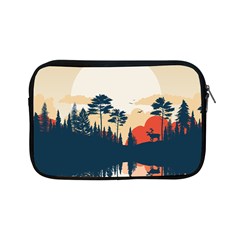 Summer Lake Forest Sunset Deer Water Apple Ipad Mini Zipper Cases by Grandong