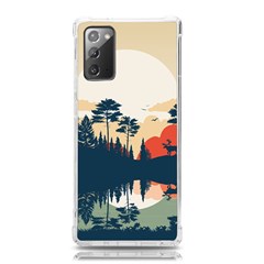 Summer Lake Forest Sunset Deer Water Samsung Galaxy Note 20 Tpu Uv Case by Grandong