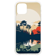 Summer Lake Forest Sunset Deer Water Iphone 12/12 Pro Tpu Uv Print Case by Grandong