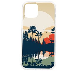 Summer Lake Forest Sunset Deer Water Iphone 12 Pro Max Tpu Uv Print Case by Grandong