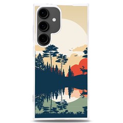 Summer Lake Forest Sunset Deer Water Samsung Galaxy S24 Plus 6 7 Inch Tpu Uv Case by Grandong