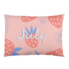 July Summer Strawberry Pink Berry Pillow Case by Grandong