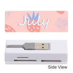 July Summer Strawberry Pink Berry Memory Card Reader (stick) by Grandong