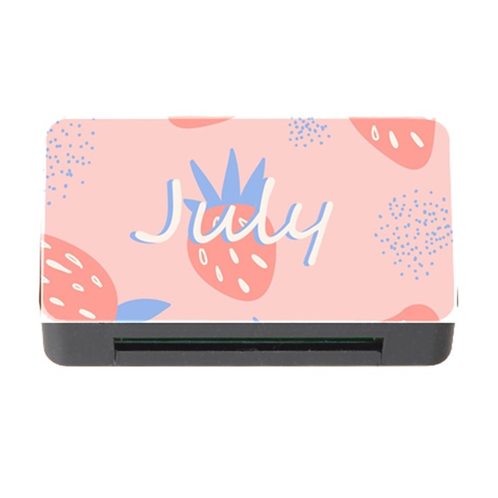 July Summer Strawberry Pink Berry Memory Card Reader with CF