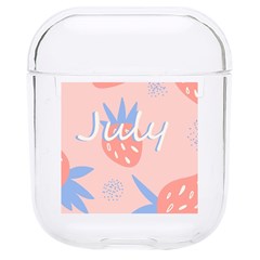 July Summer Strawberry Pink Berry Hard Pc Airpods 1/2 Case by Grandong