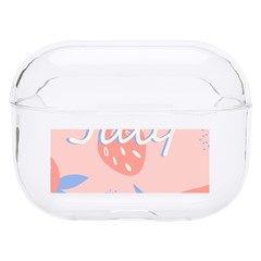 July Summer Strawberry Pink Berry Hard Pc Airpods Pro Case by Grandong