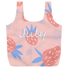 July Summer Strawberry Pink Berry Full Print Recycle Bag (xxxl) by Grandong