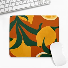 Lemon Citrus Fruit Summer Painting Drawing Large Mousepad by Grandong