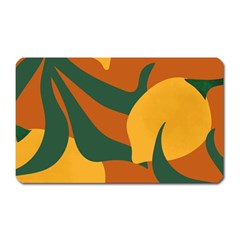 Lemon Citrus Fruit Summer Painting Drawing Magnet (rectangular) by Grandong