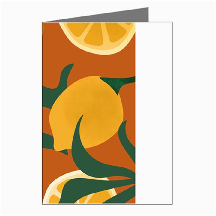 Lemon Citrus Fruit Summer Painting Drawing Greeting Card